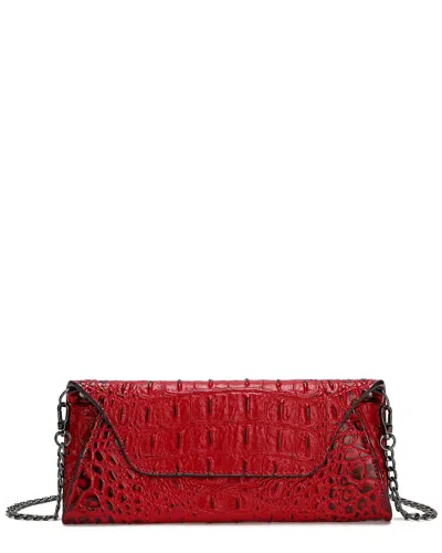Tiffany & Fred Paris Embossed Leather Clutch