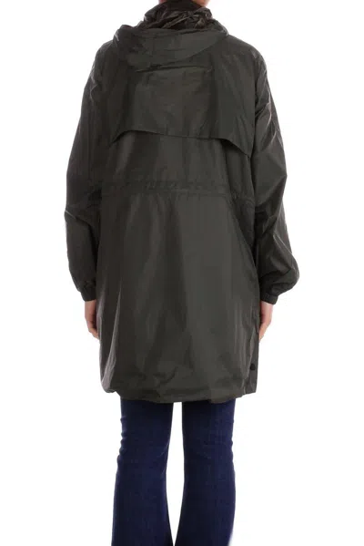 Save The Duck Zipped Logo-patch Coat