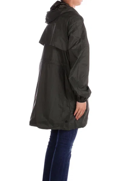 Save The Duck Zipped Logo-patch Coat
