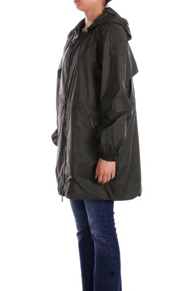 Save The Duck Zipped Logo-patch Coat