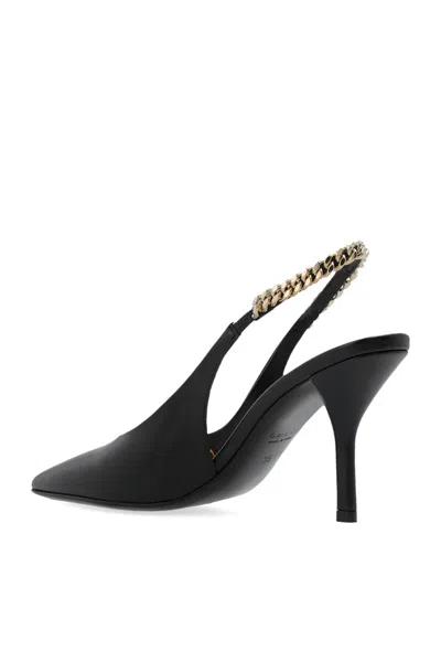 Gucci Signoria Embellished Patent-leather Slingback Pumps In Black
