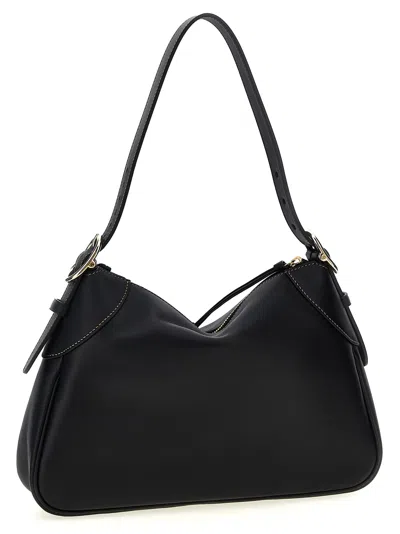 Gucci Gg Emblem Shoulder Bags Black In Black