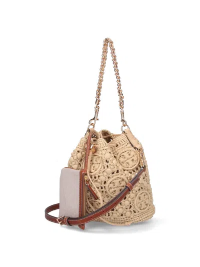 Tory Burch Medium Bucket Bag T Monogram