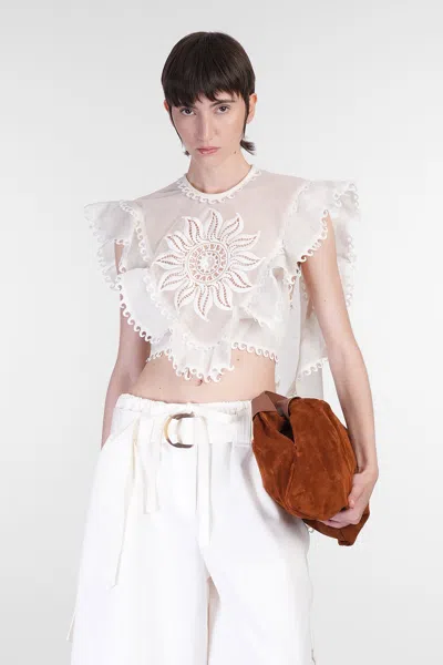 Zimmermann Balance Waterfall Top In White