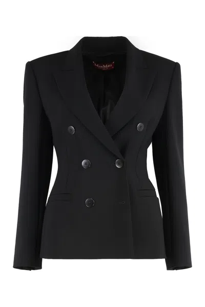 Max Mara Women's Key Double Breasted Blazer In Black