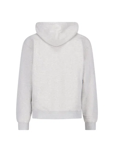 Jil Sander Hoodie With Logo Print In Gray