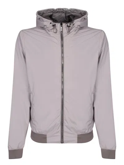 Moorer Dennys Beige/grey Jacket In Gray