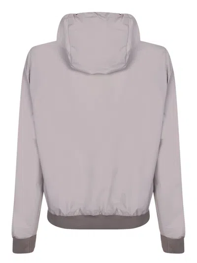 Moorer Dennys Beige/grey Jacket In Gray