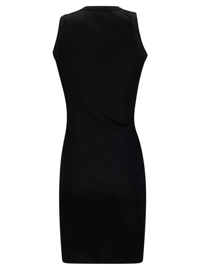 Coperni Washing Clip Cotton Jersey Minidress In Black
