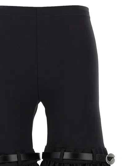 Coperni Hybrid Faux Leather Flared Pants In Black