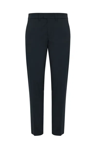 Dondup Pablo Trousers In Regular Poplin In Blue