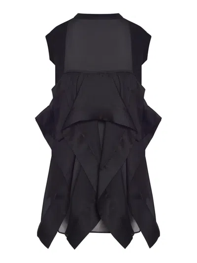 Sacai Dress Woman In Black