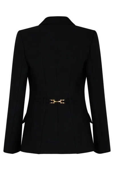Elisabetta Franchi Embroidery And Strap Crêpe Jacket