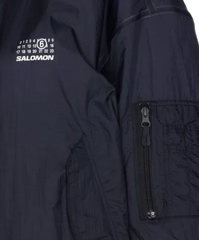 Mm6 Maison Margiela Mm6 X Salomon Edition Bomber Jacket Black In Black