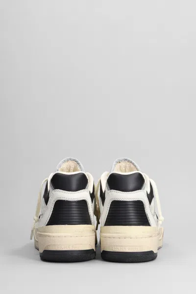 Golden Goose Forty 2 Sneakers In White Leather And Fabric In White