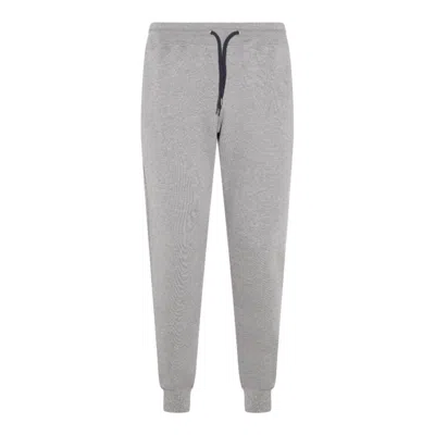 Ps By Paul Smith S By Paul Smith Mens Grey Melange Zebra Brand-embroidered Organic-cotton Jogging Bottoms Xl In Gray