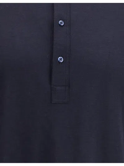 Brunello Cucinelli Long-sleeved Cotton Polo Shirt