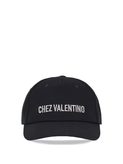 Valentino Cotton Baseball Cap With Embroidery