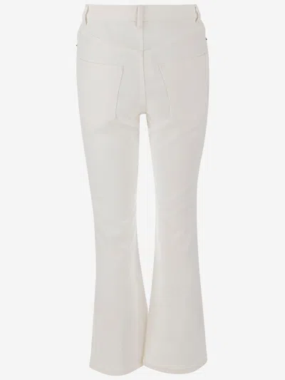 Tory Burch Stretch Denim Jeans In White