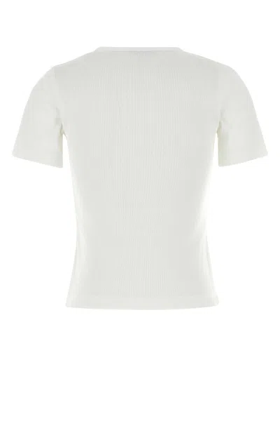 Tory Burch Cotton Crew Neck T-shirt With Short Sleeves In Neutral