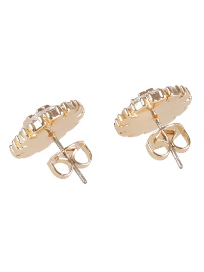 Tory Burch Kira Crystal Stud Earrings In Metallic