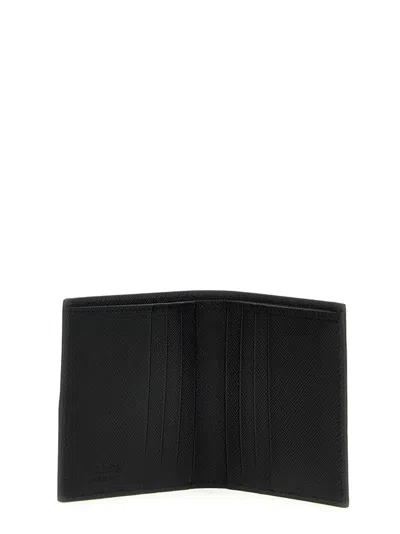 Prada Saffiano Leather Wallet In Black