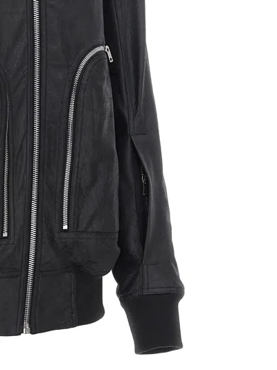 Rick Owens Bauhaus Flight Casual Jackets And Parka Black In Black