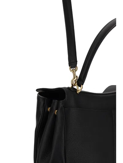 Balenciaga Women's Leather Rodeo Handbag In Black