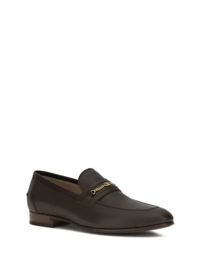 Valentino Garavani Vlogo Signature Leather Loafer In Brown