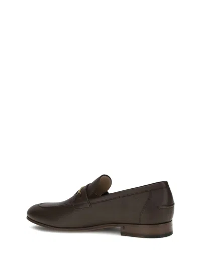 Valentino Garavani Vlogo Signature Leather Loafer In Brown