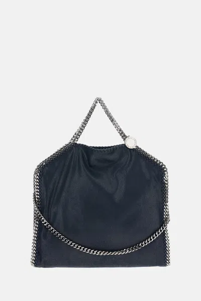 Stella Mccartney Faux Python Falabella Small Tote In Black