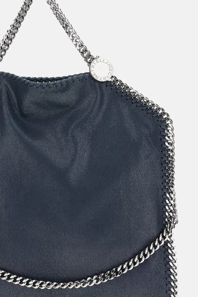Stella Mccartney Faux Python Falabella Small Tote In Black