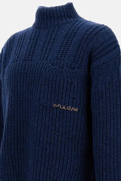 Marni Wool Sweater In Black