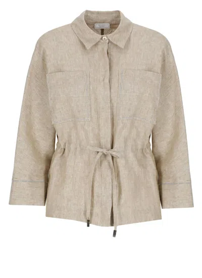 Peserico Ivory Linen Shirt