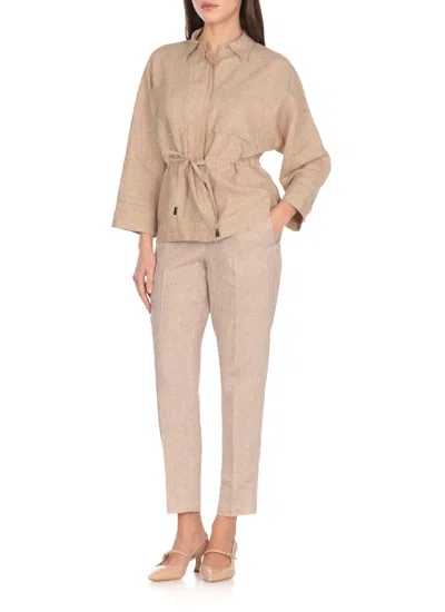 Peserico Ivory Linen Shirt