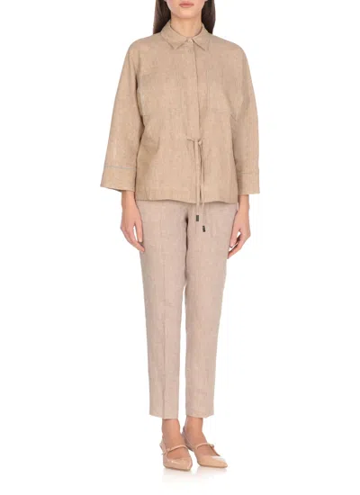 Peserico Ivory Linen Shirt