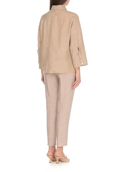 Peserico Ivory Linen Shirt