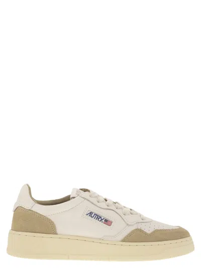 Autry Medalist Low Two Tone Leather Sneakers