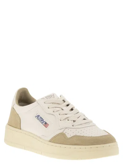 Autry Medalist Low Two Tone Leather Sneakers