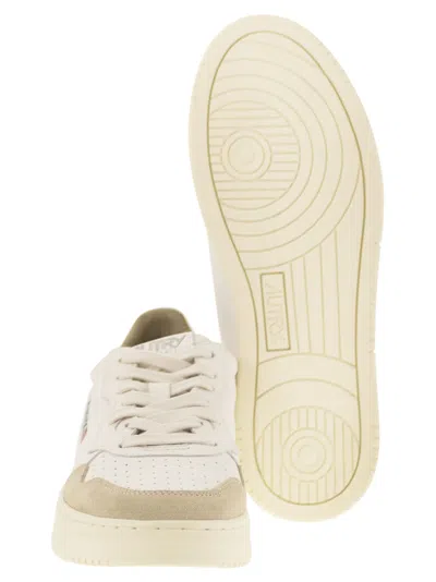 Autry Medalist Low Two Tone Leather Sneakers