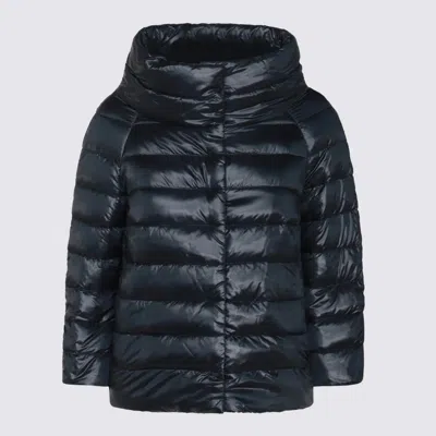 Herno Blue Sofia Short Down Jacket In Blue