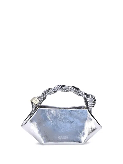 Ganni Mini Bou Metallic Top Handle Bag