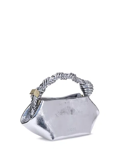 Ganni Mini Bou Metallic Top Handle Bag