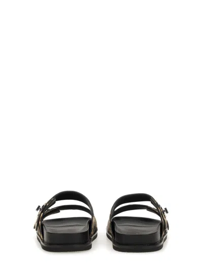 Tory Burch Sporty Slide Sandal With Twist Details Scarpe Basse Animalier In Animal Print