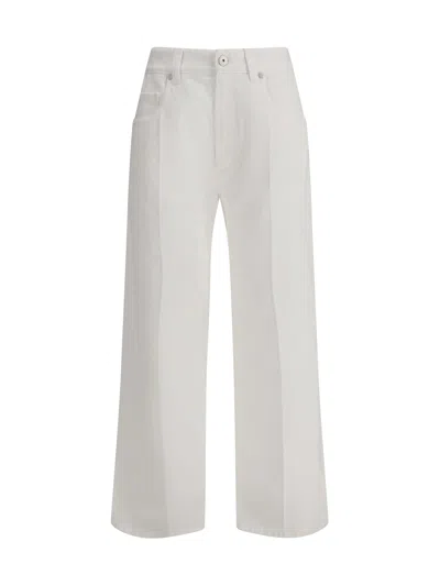 Brunello Cucinelli Contemporary Loose Jeans In White