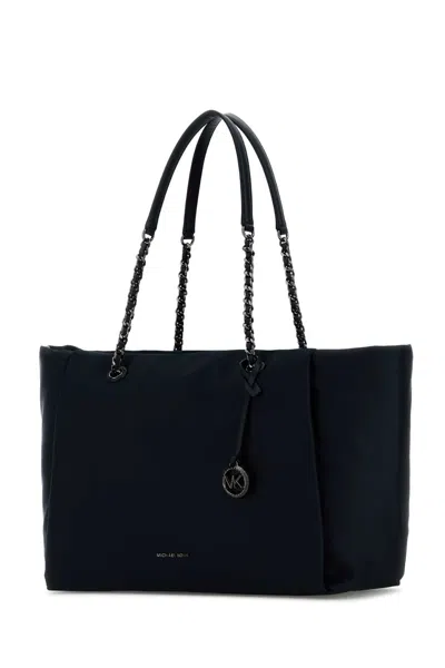 Michael Kors Black Nylon Large Georgia Shopping Bag