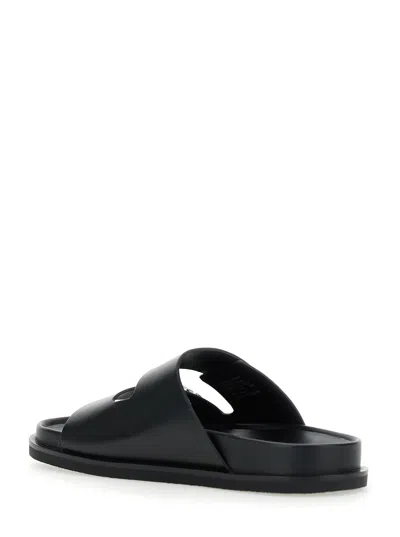 Tory Burch Double Strap Leather Flat Sandals