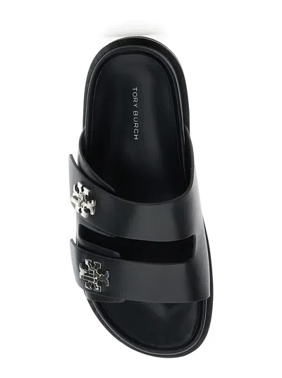 Tory Burch Double Strap Leather Flat Sandals