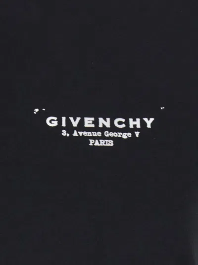 Givenchy Black Cotton Jersey Crewneck T-shirt In Black
