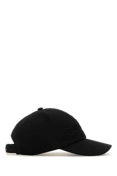 Burberry Logo-embroidered Cotton-twill Baseball Cap In Black